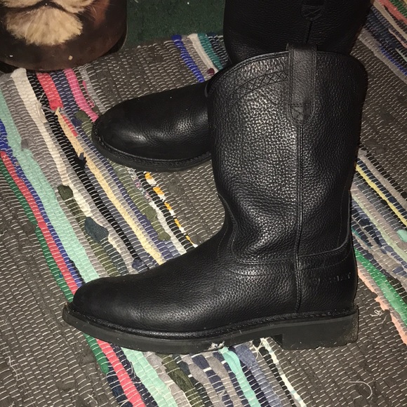 Ariat black work boots - Picture 2 of 5